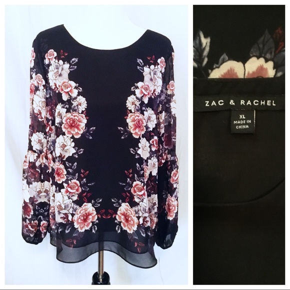 Zac & Rachel Tops - NWT ~ Zac & Rachel Boho Style Top - Size XL